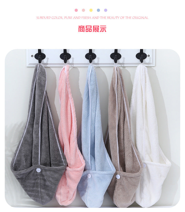 Shower Cap Magic Microfiber Hair Quick Drying Dryer Towel Bath Wrap Cap Quick Hat Turban Dry  shower cap  hair bonnet