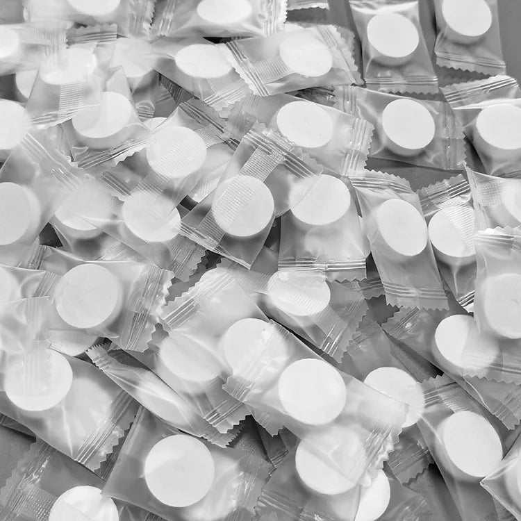 5pcs Disposable Towel Compressed Portable Travel Non-woven Face Towel Water Wet Wipe Outdoor Moistened Tissues Candy Towels