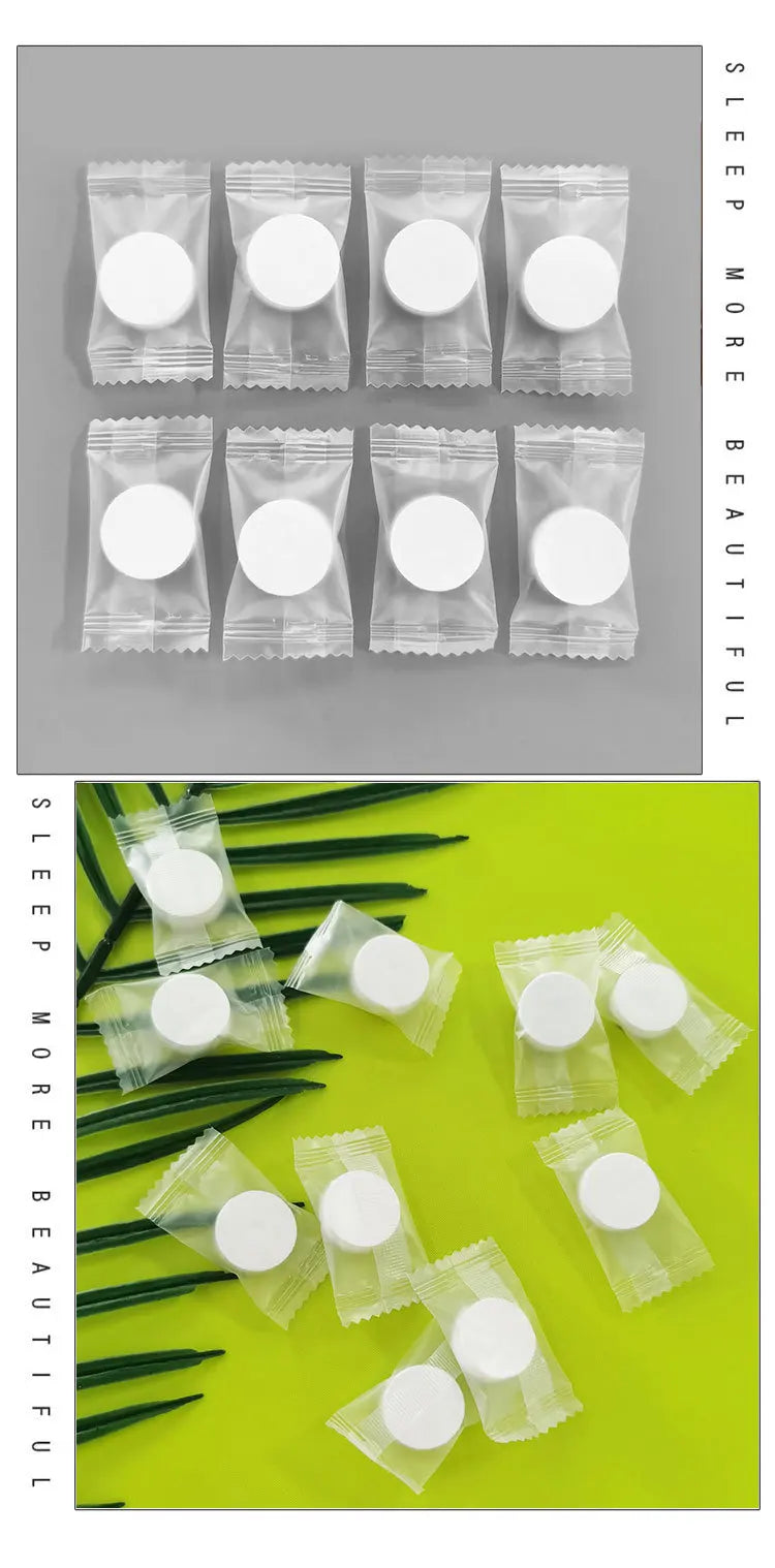 5pcs Disposable Towel Compressed Portable Travel Non-woven Face Towel Water Wet Wipe Outdoor Moistened Tissues Candy Towels