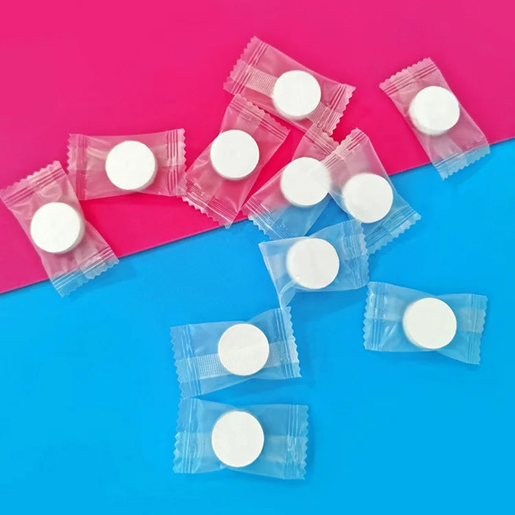 5pcs Disposable Towel Compressed Portable Travel Non-woven Face Towel Water Wet Wipe Outdoor Moistened Tissues Candy Towels