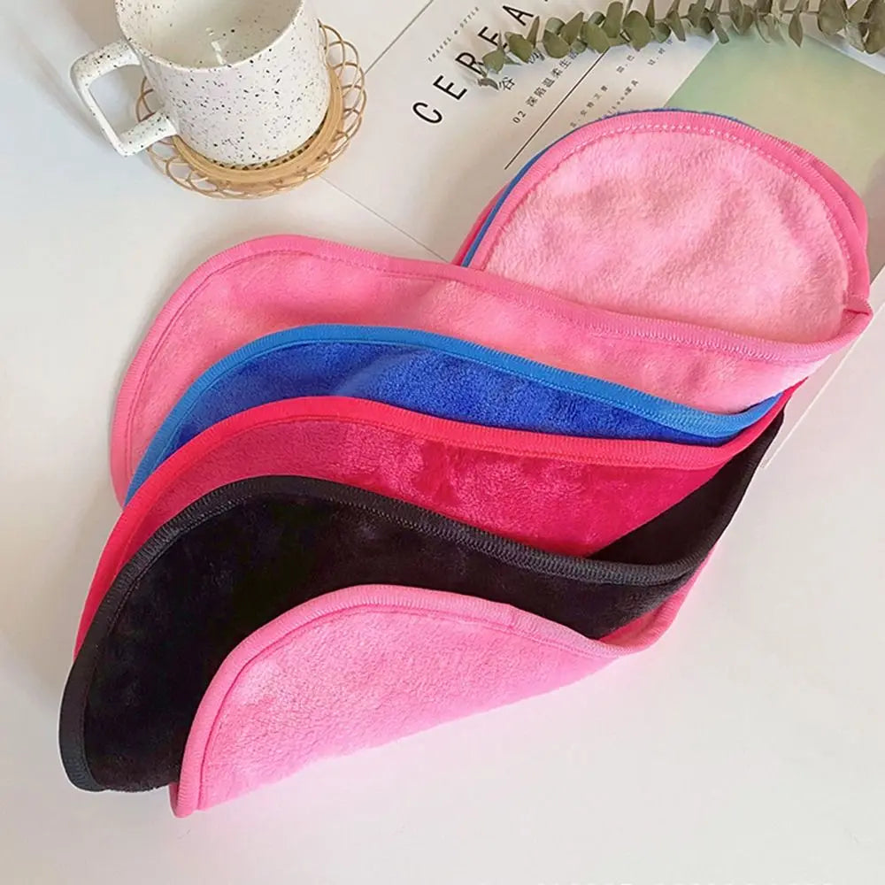 1PCS Soft Microfiber Makeup Remover Towel Plush Puff Cleansing Cloth Pads Cosmetic Tools Beauty Essentials Face Cleaner