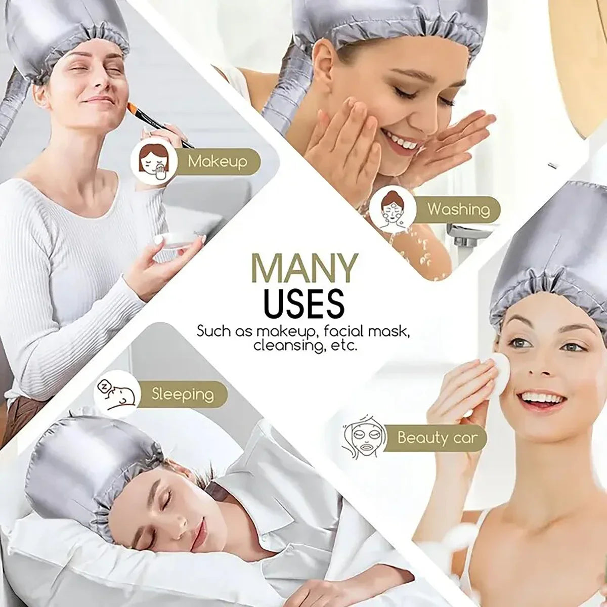 1/2pcs portable soft hair dryer cap, dry hair cap, odorless, suitable for professional hair salons and home use