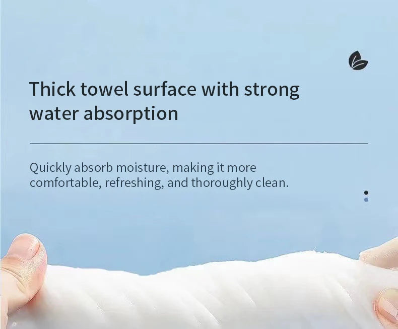 Extra Thick Disposable Facial Towels - Gentle and Absorbent Cotton Makeup Remover Wipes