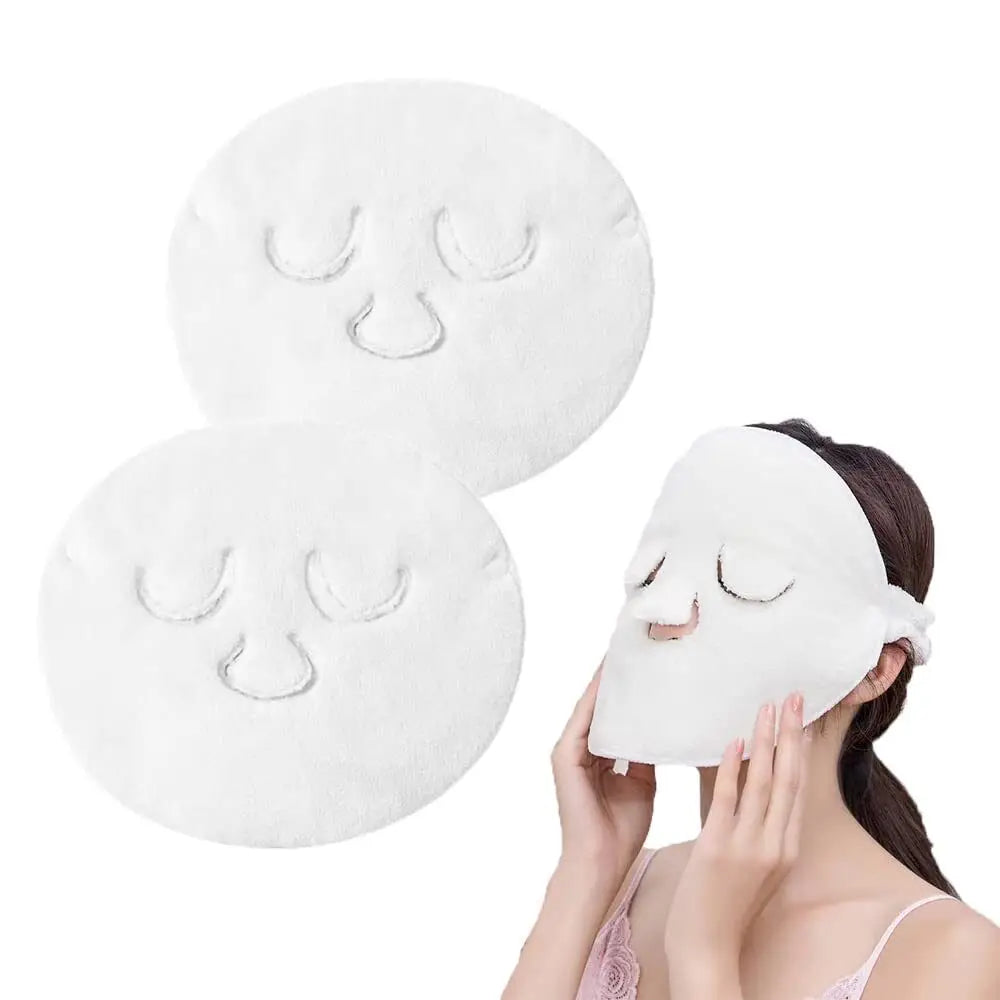 Cotton Hot Compress Towel Wet Compress Steamed Face Towel Skin Care Mask Opens Skin Pore Clean Hot Compress Moisturizing