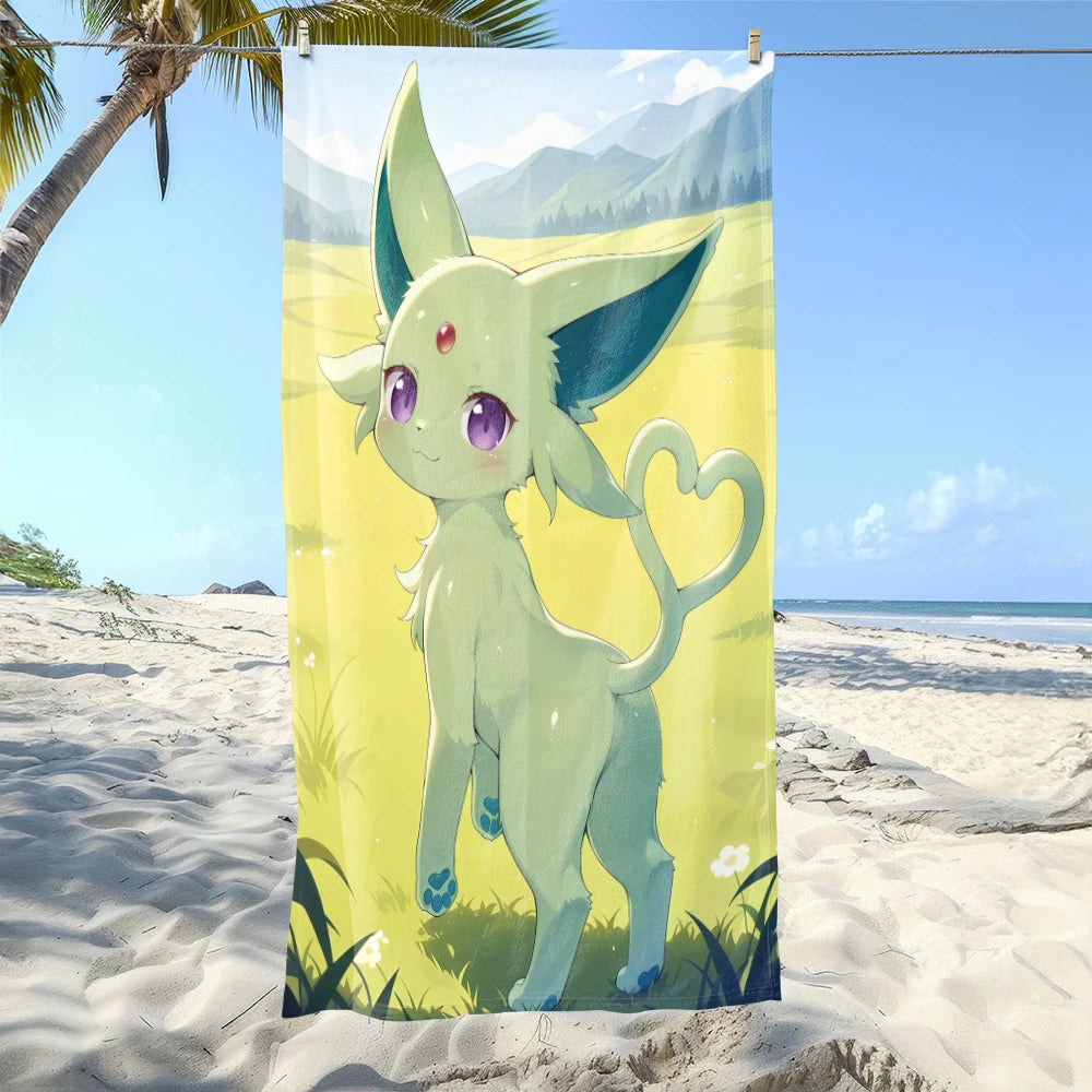 MINISO Cartoon Anime Printed Beach Towels,large Microfiber Towel,Quick Drying Swimming Towels,Gym Towels，large Bathroom Towels