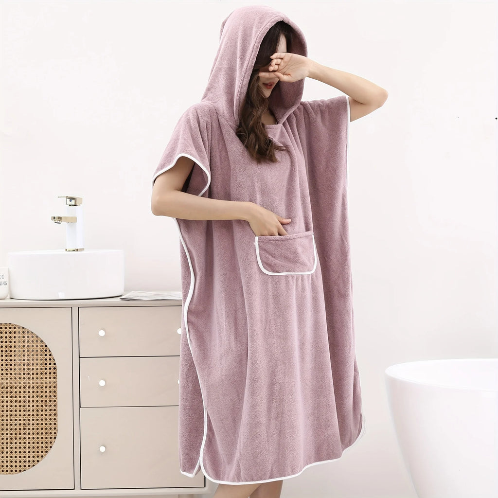 Upgraded Wearable Towel - Ultra Soft Microfiber Bathrobe for Women, Plus Size.