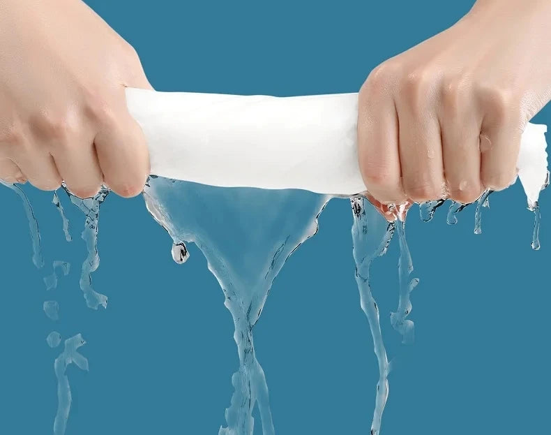 1 bag Thickened Disposable Face Towel 100Cotton Soft Fabric Travel Cleansing Dry Wet Makeup Remover Pearl Cotton Reusable