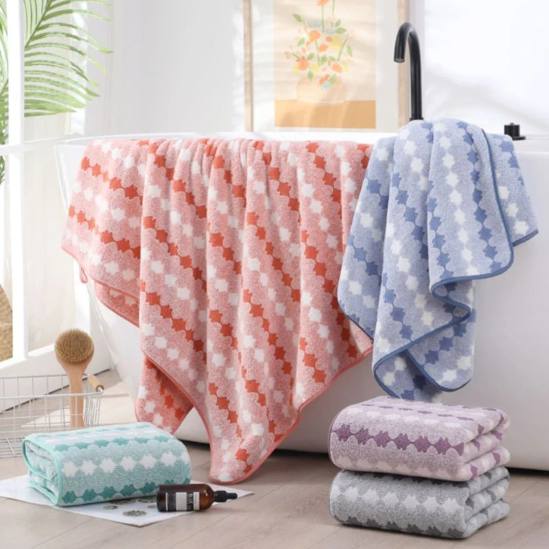 Microfiber Bath Towels Face Towels Soft Ultra Absorbent Quick Dry Gentle Skin-friendly Perfect for Home Bathroom Bathing Towel