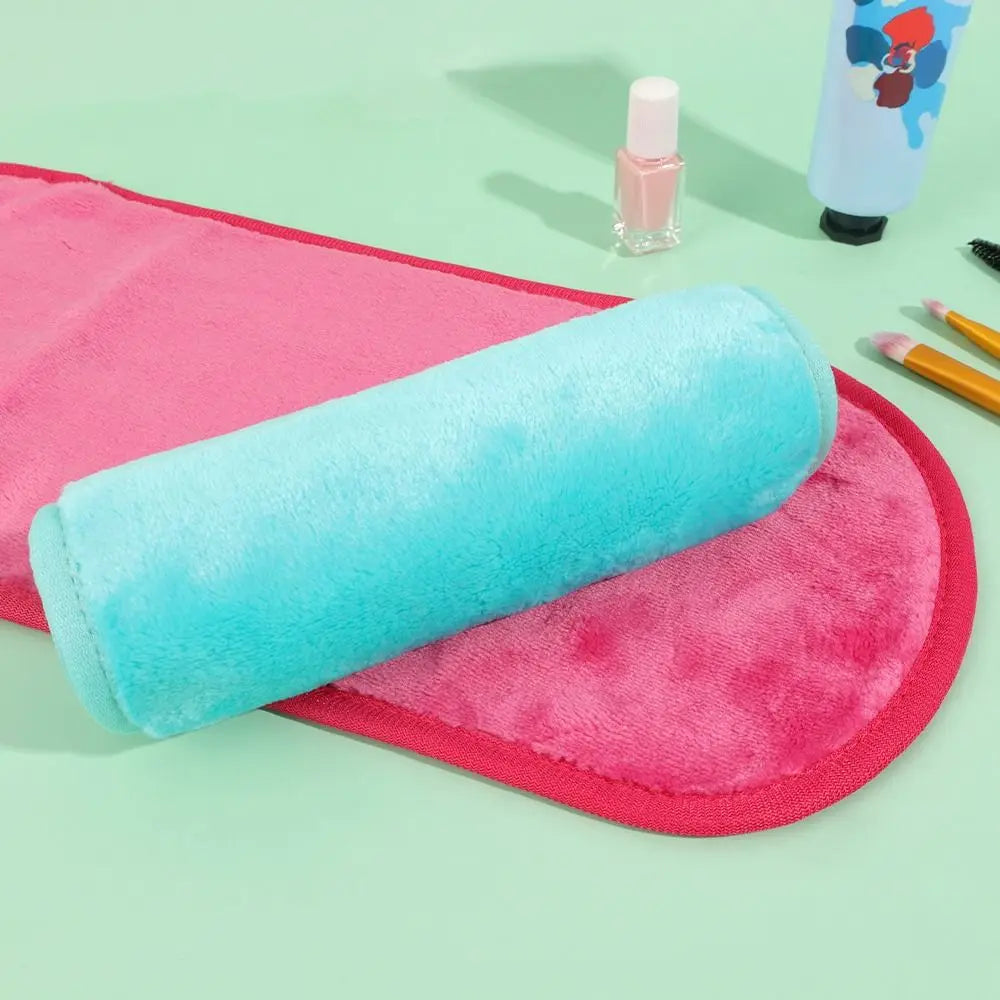 1PCS Soft Microfiber Makeup Remover Towel Plush Puff Cleansing Cloth Pads Cosmetic Tools Beauty Essentials Face Cleaner