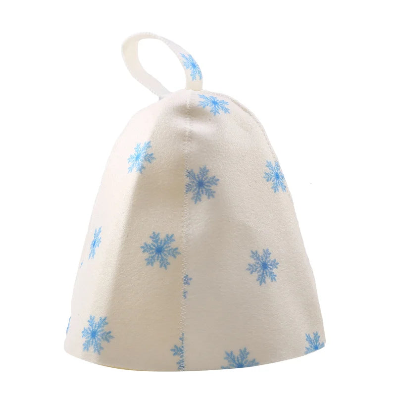 Anti Heat Sauna Hat Thicken Wool Felt Shower Cap Hair Turban Quickly Towel Drying Towel Hats Sauna Bathroom Accessories