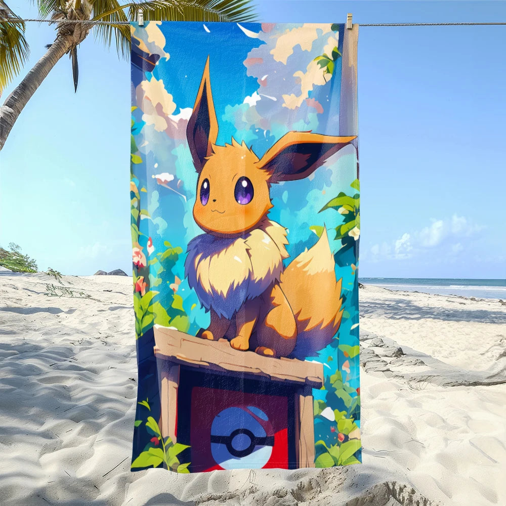 MINISO Cartoon Anime Printed Beach Towels,large Microfiber Towel,Quick Drying Swimming Towels,Gym Towels，large Bathroom Towels