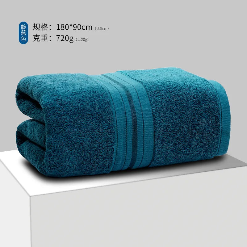 100% Egyptian Cotton Bath Towel Absorbent Adult Bath Towel Solid Color Soft Affinity Face Towel Thickened Cotton Towel