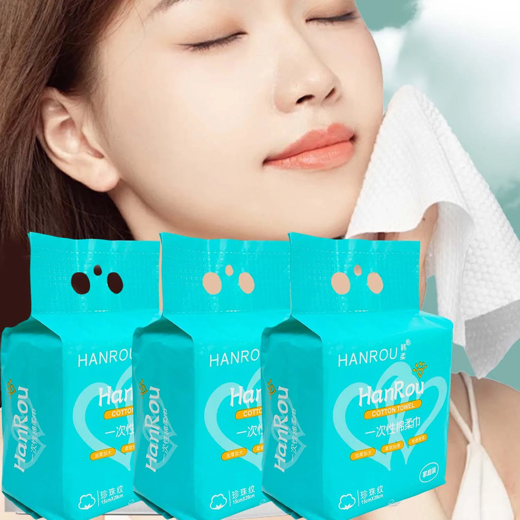 20/120pcs Disposable Face Towel Home Bathroom Bottom Pull Hanging Facial Cleansing Towels Soft Extractable Makeup Remover Paper