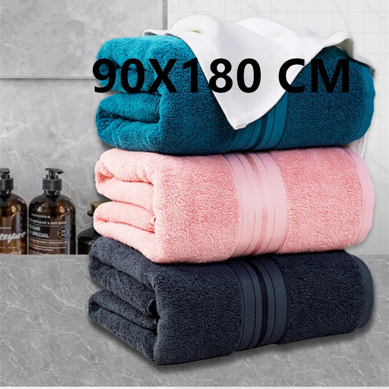 100% Egyptian Cotton Bath Towel Absorbent Adult Bath Towel Solid Color Soft Affinity Face Towel Thickened Cotton Towel