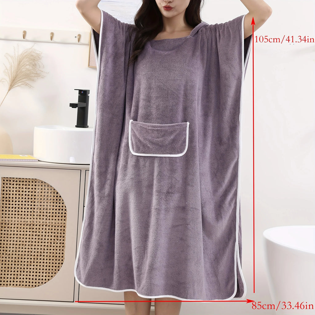 Upgraded Wearable Towel - Ultra Soft Microfiber Bathrobe for Women, Plus Size.
