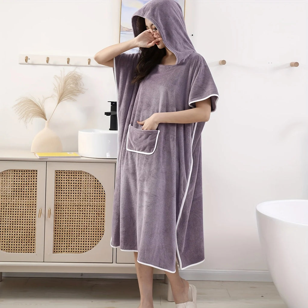Upgraded Wearable Towel - Ultra Soft Microfiber Bathrobe for Women, Plus Size.