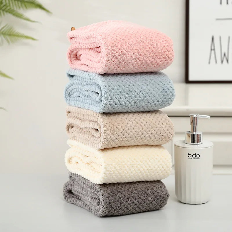 Dry Hair Hat Super Absorbent Soft Bathroom Women Head Towels Girls Cute Hair Towel Hair Dry Wrap Bonnets