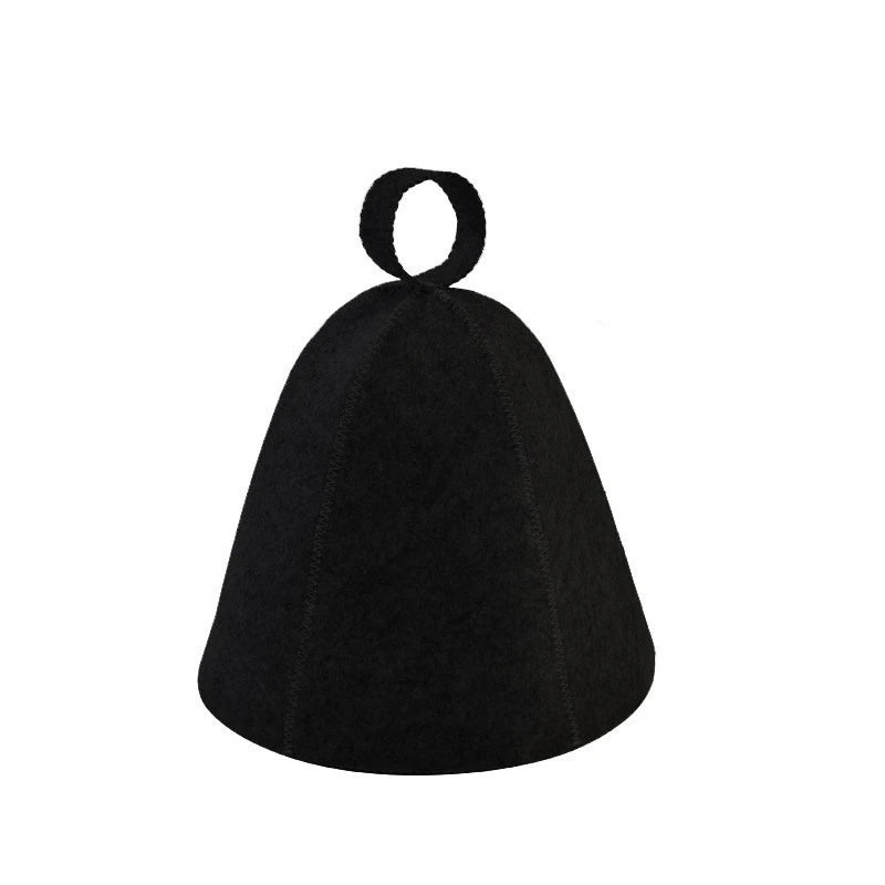 Thicken Wool Felt Shower Cap Hair Turban Quickly Towel Drying Hats Felt Sauna Hat Men Dry Sauna Cap for Man XYM005