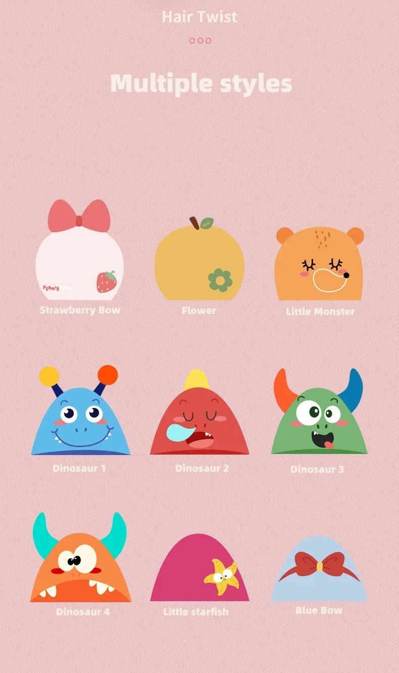 Cute Cartoon Animal Child Hair Towel Cap Drying Hat Quick-dry Microfiber Super Absorption Hair Twist Kid Bath Hat Bathroom