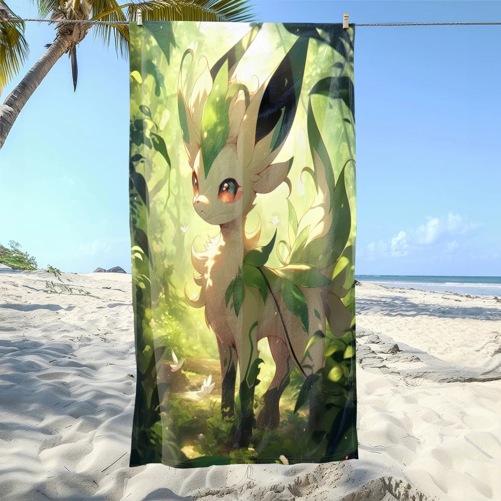 MINISO Cartoon Anime Printed Beach Towels,large Microfiber Towel,Quick Drying Swimming Towels,Gym Towels，large Bathroom Towels