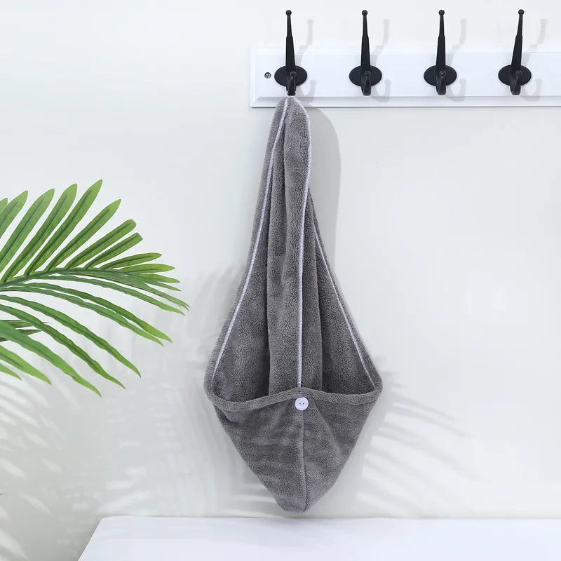 Shower Cap Magic Microfiber Hair Quick Drying Dryer Towel Bath Wrap Cap Quick Hat Turban Dry  shower cap  hair bonnet