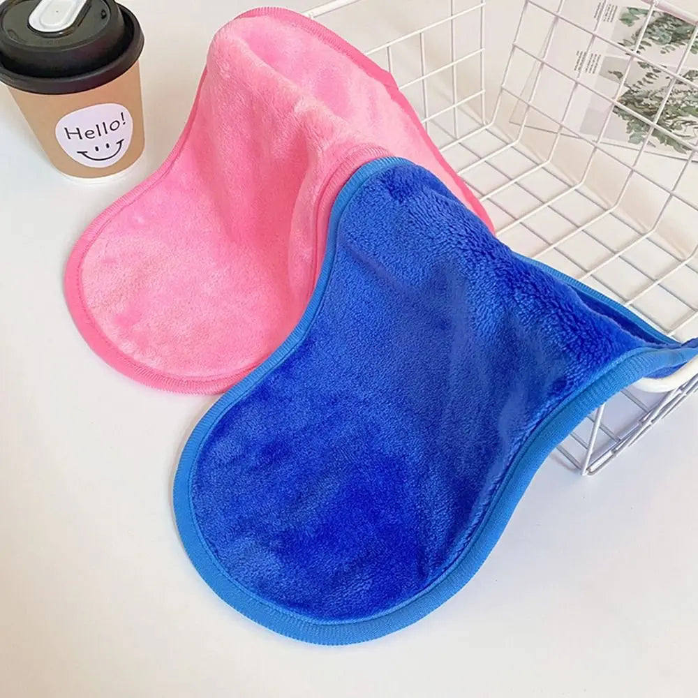 1PCS Soft Microfiber Makeup Remover Towel Plush Puff Cleansing Cloth Pads Cosmetic Tools Beauty Essentials Face Cleaner