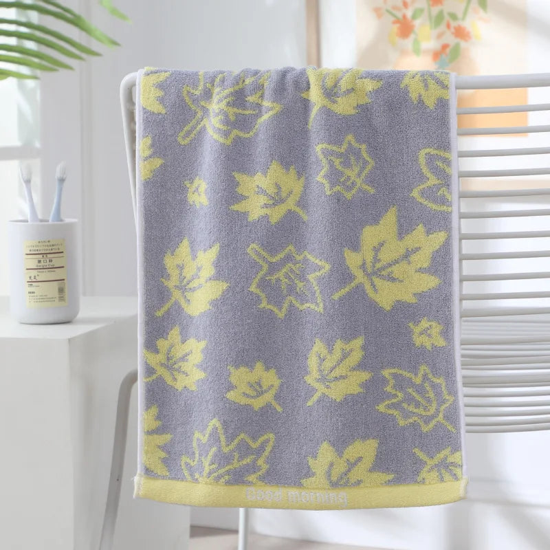 Thickened bathroom cotton towel with strong water absorption and softness, suitable for adult men and women's face towels