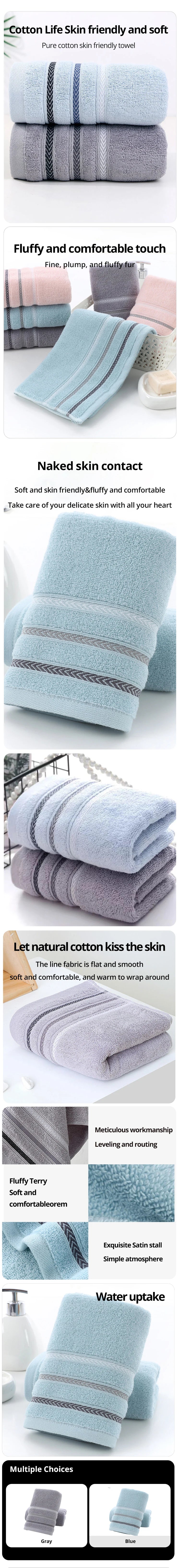1pc Face Towel Absorbent Pure Hand Face Cleaning Hair Shower Microfiber Towels Bathroom Home Hotel for Adults