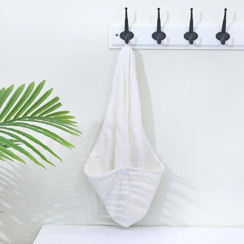 Shower Cap Magic Microfiber Hair Quick Drying Dryer Towel Bath Wrap Cap Quick Hat Turban Dry  shower cap  hair bonnet