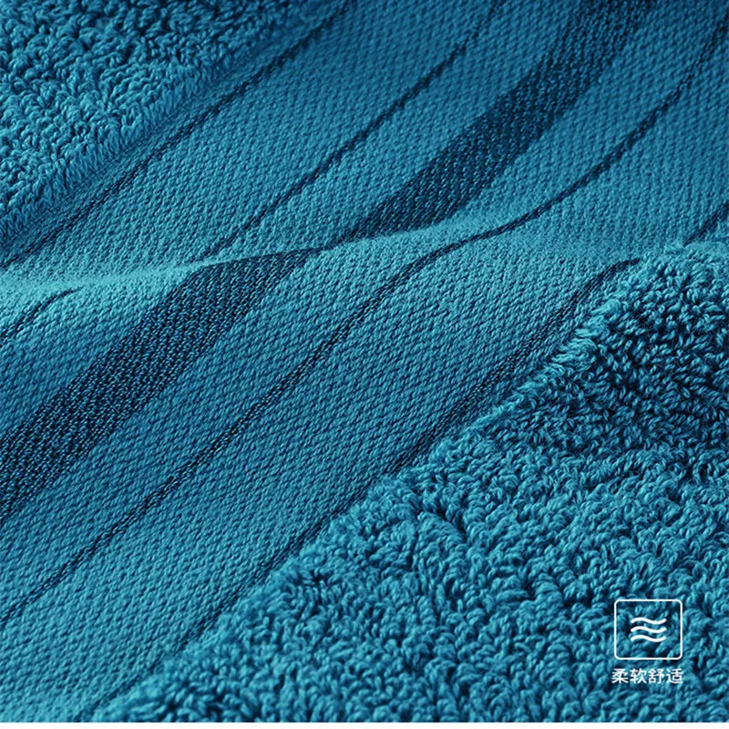 100% Egyptian Cotton Bath Towel Absorbent Adult Bath Towel Solid Color Soft Affinity Face Towel Thickened Cotton Towel