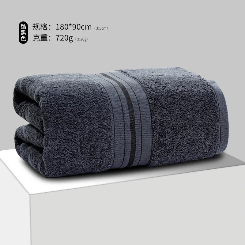 100% Egyptian Cotton Bath Towel Absorbent Adult Bath Towel Solid Color Soft Affinity Face Towel Thickened Cotton Towel