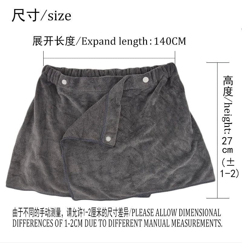 Men's Sexy Shorts Bathrobe Bath Towel Soft Side Open Pajamas Towel Thick Swimming Soft Beach Shower Culottes 18+ Adult Pajamas