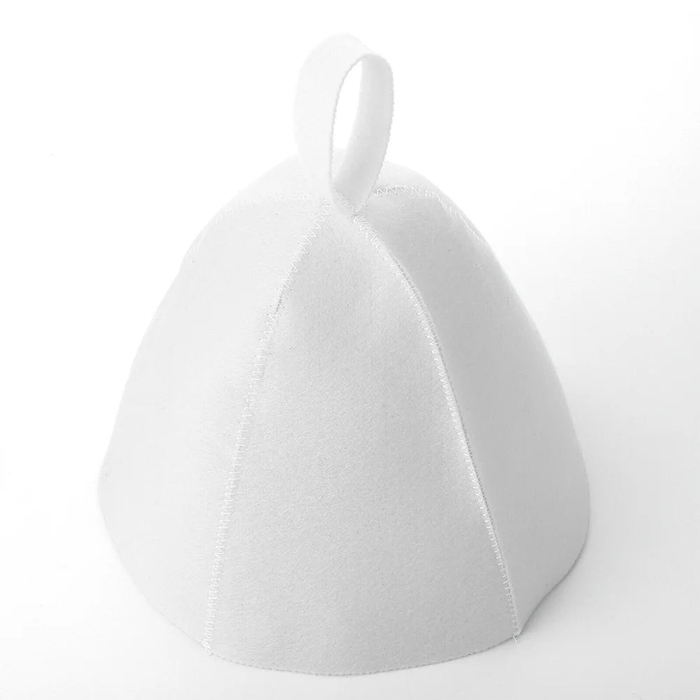 Anti Heat Sauna Hat Thicken Wool Felt Shower Cap Hair Turban Quickly Towel Drying Towel Hats Sauna Bathroom Accessories