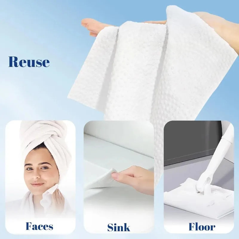1box  26*30cm Box Disposable Facial Cleansing Towel Thickeneded Large Size Cleansing Skin Suitable for All Skin Types Unisex