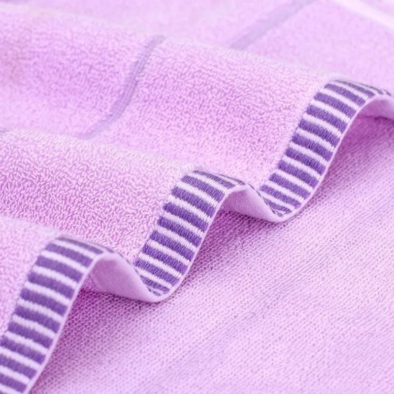 2PCS 35*75cm Aromatherapy Soft Bath Towel Cotton Embroidery Lavender Towel Set Cotton Hand Face Towel Sheet Set