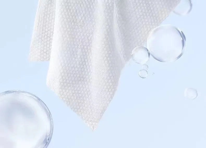 Extra Thick Disposable Facial Towels - Gentle and Absorbent Cotton Makeup Remover Wipes