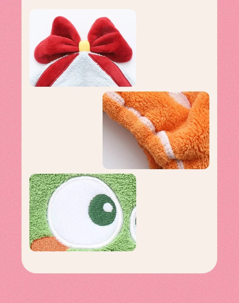 Cartoon Animal Child Hair Towel Cap Cute Drying Hat Quick-dry Microfiber Super Absorption Hair Twist Kid Bath Hat Bathroom