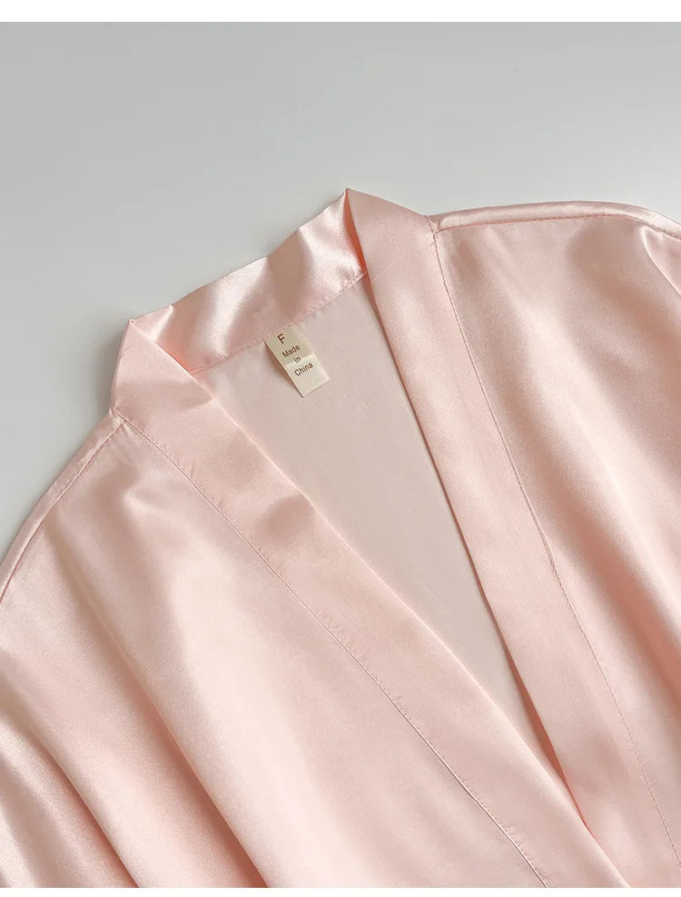 White Bride Wedding Robe with Feathers Women Satin Peignoir Sexy Bridesmids Kimono Gowns Short Bathrobe Bridal Intimate Lingerie