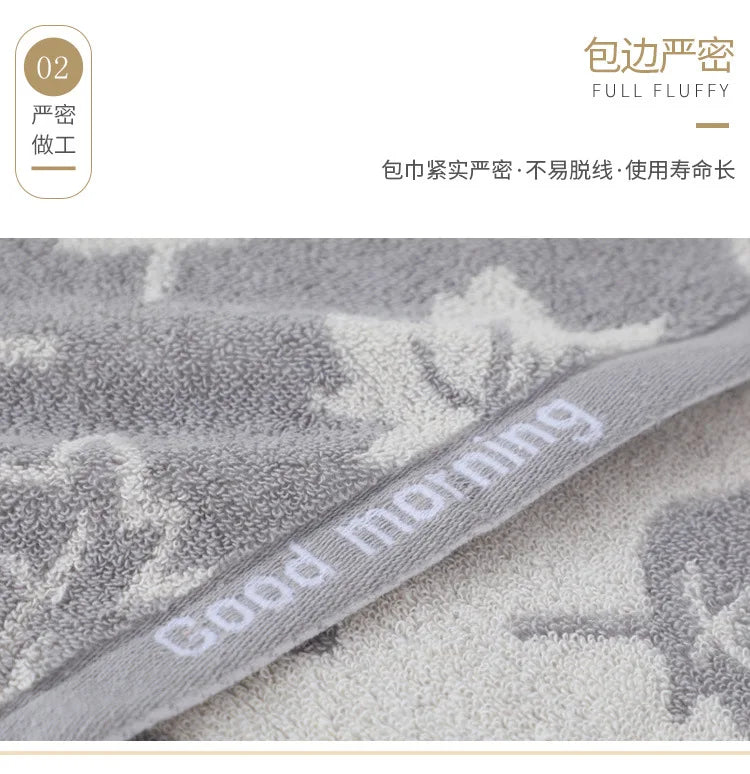 Thickened bathroom cotton towel with strong water absorption and softness, suitable for adult men and women's face towels