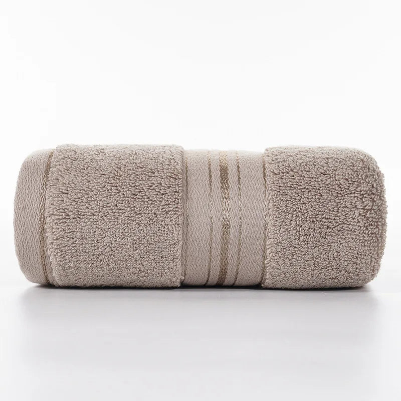 100% Egyptian Cotton Bath Towel Absorbent Adult Bath Towel Solid Color Soft Affinity Face Towel Thickened Cotton Towel