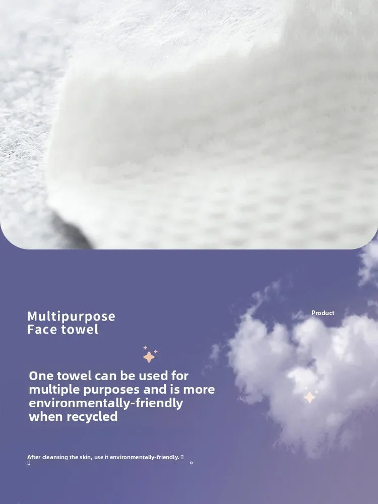 Face Towel Disposable Pure Cotton Thick Facial Towels Disposable Compressed Wipes Soft Cleansing Wipes Travel Makeup Paper Home