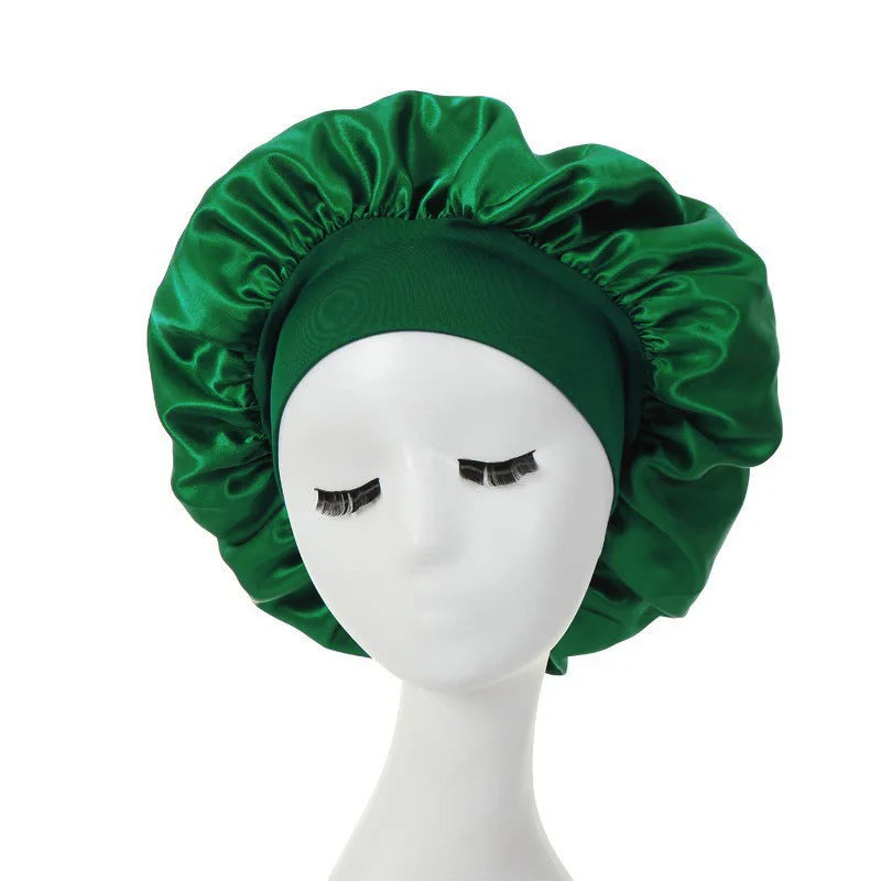 Hair Bonnet For Sleeping Women Wide Brim Sleep Cap Hair Bonnet For Curly Hair Showercap Children Men