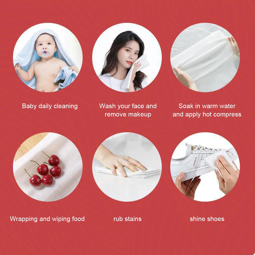 14pcs/box ,Face Cleansing Thickened Compressed Beauty Square Towel, Portable Travel Towel Disposable Washcloth