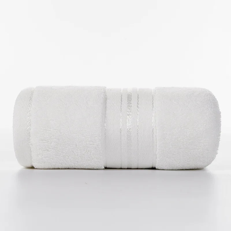 100% Egyptian Cotton Bath Towel Absorbent Adult Bath Towel Solid Color Soft Affinity Face Towel Thickened Cotton Towel