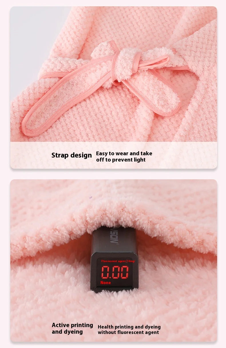 Thickened Warm Bathrobe Women's Shower Bathrobe Bath Towel Adult Student Pajamas Wearable Wrappable Sleeping Gown Girl Sleepwear