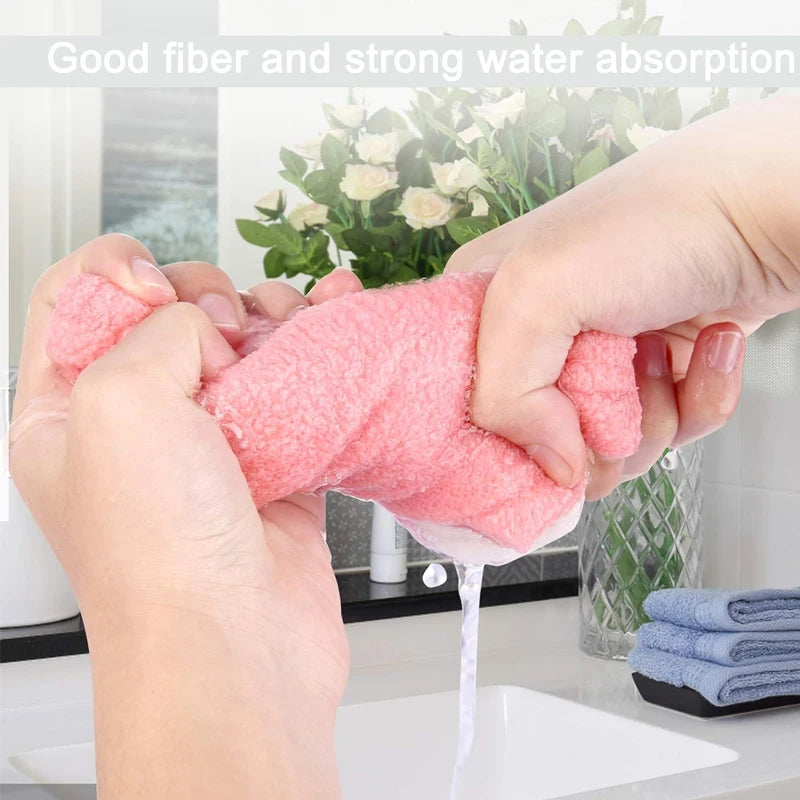 Dry Hair Cap For Women Quick-drying Absorbent Thick Microfiber Head Towel Korean Cute Bear Embroidered Shower Cap Towel