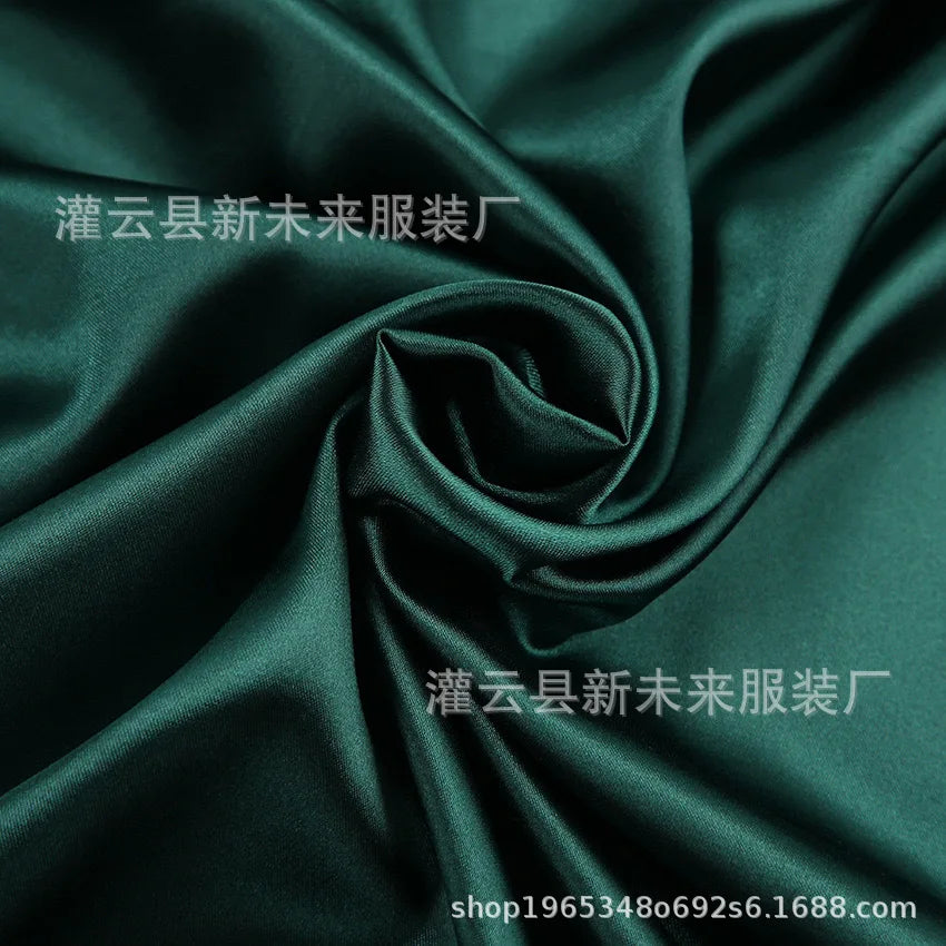 Women's Sexy Night Gown Robe V-Neck Satin Lace Bathrobe Half Sleeve Nightdress Female French Sexy Silky Satin Sleepwear