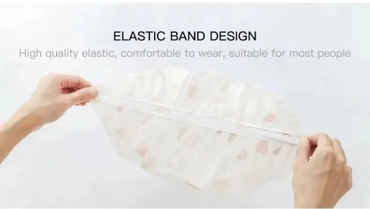 Wholesale 5pcs Waterproof Shower Cap WOMEN'S Household Bathing Anti-oil Smoke Hair Care Shower Cap Dry Hair Cap