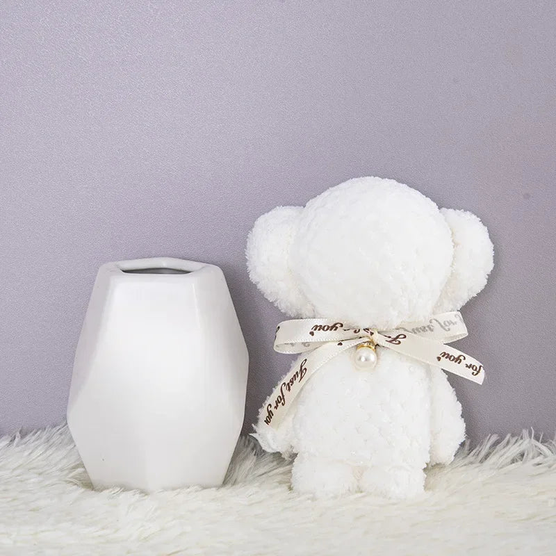 1pcs Coral Velvet Bear Shape Towel Set with Gift Bag Face Towel Baby Shower Home Party Wedding Birthday Gifts for Mother Friend