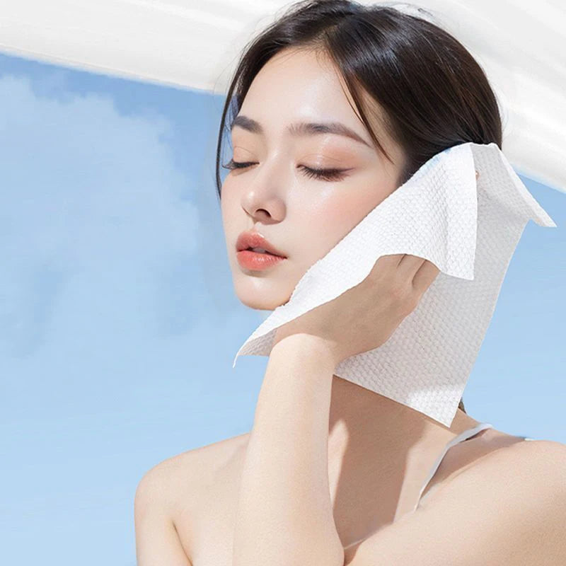 20/120pcs Disposable Face Towel Home Bathroom Bottom Pull Hanging Facial Cleansing Towels Soft Extractable Makeup Remover Paper